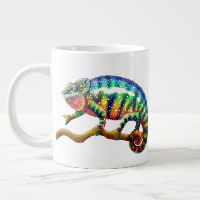 Colorful Panther Chameleon Jumbo Mug (Left)