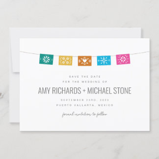 Colorful Papel Flat Card