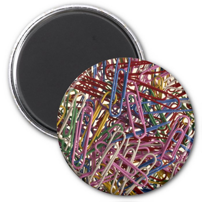 Colorful paper clips for fastening papers together magnet