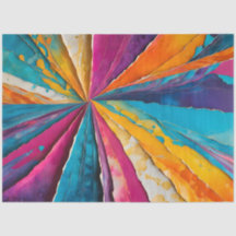 Colorful Paper Collage Art Tissue Paper