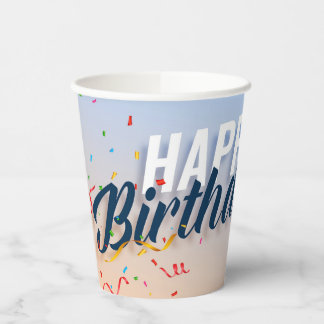 Colorful Paper Cups for Birthday Fun