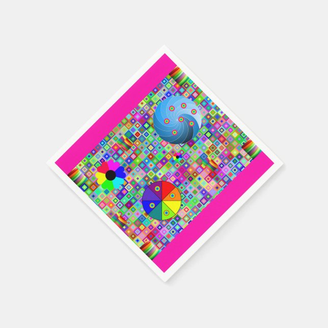 Colorful Paper Napkin (Corner)