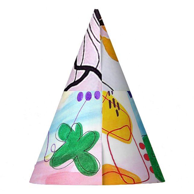 Colorful paper party hats (Back)