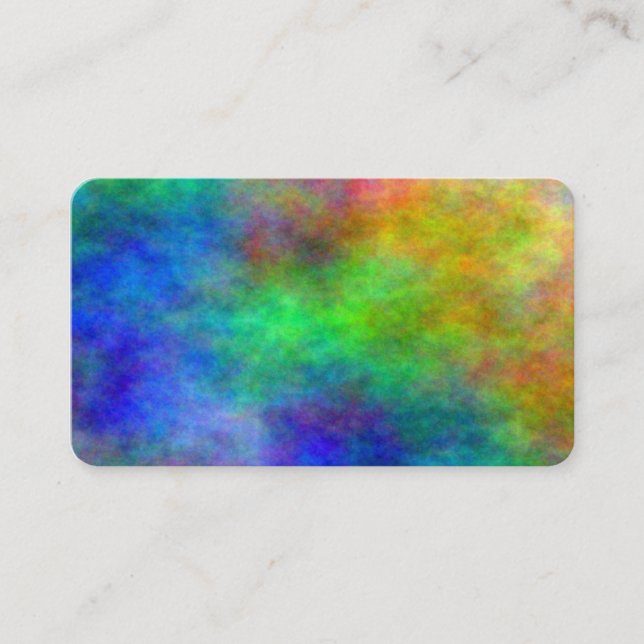 Colorful Paper Reiki Chakra Clouds business cards (Front)
