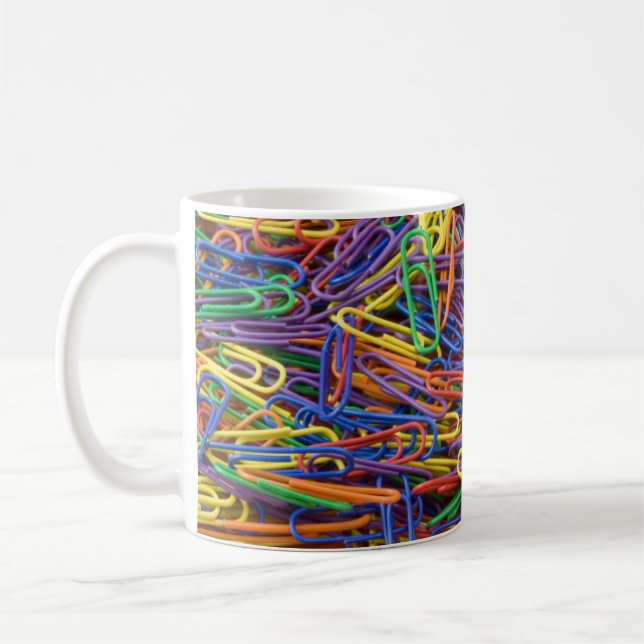 Colorful Paperclips Mug (Left)