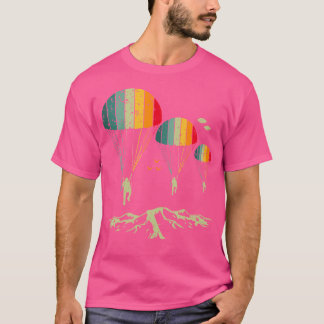 Colorful Parachute Skydiving For Skydiving Lover T-Shirt