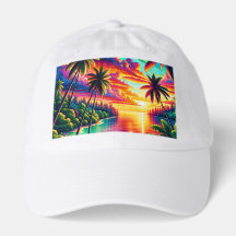 Colorful Paradice Truckers Hat 