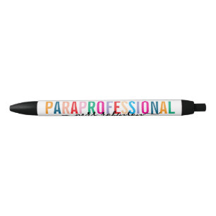 Colorful Paraprofessional Pen with Custom Name