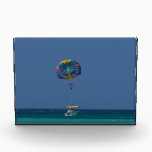 Colorful Parasailing Acrylic Award<br><div class="desc">Colorful parasail in the tropics.</div>