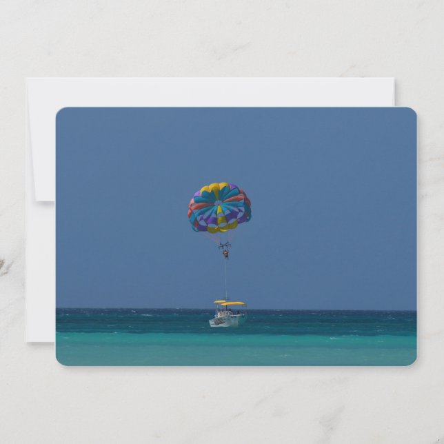 Colorful Parasailing Invitation (Front)