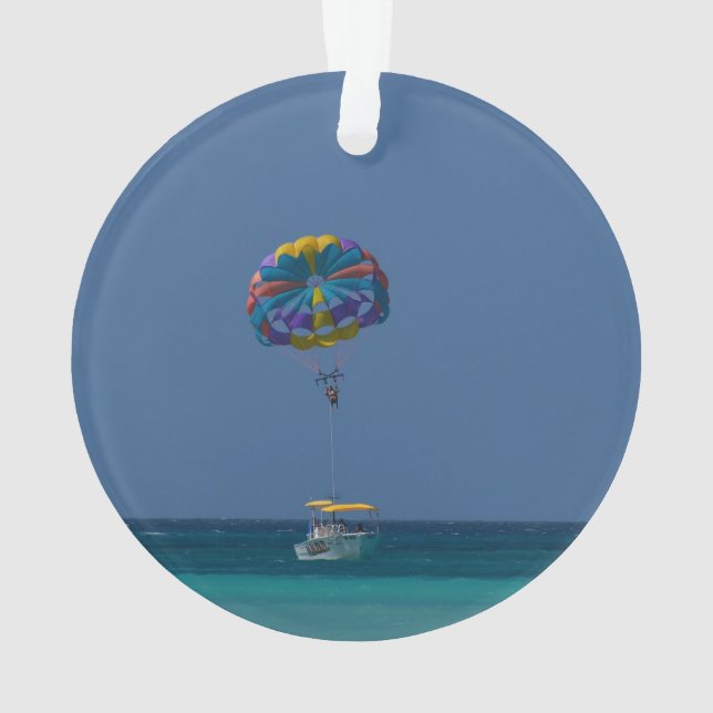 Colorful Parasailing Ornament (Back)