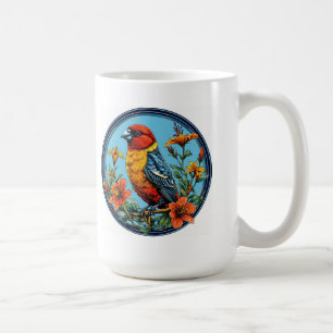 Colorful Parrot crossbill Bird Coffee Mug