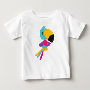 Colorful Parrot, Cute Parrot, Tropical Parrot Baby T-Shirt