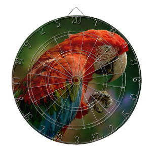 Colorful Parrot Dart Board
