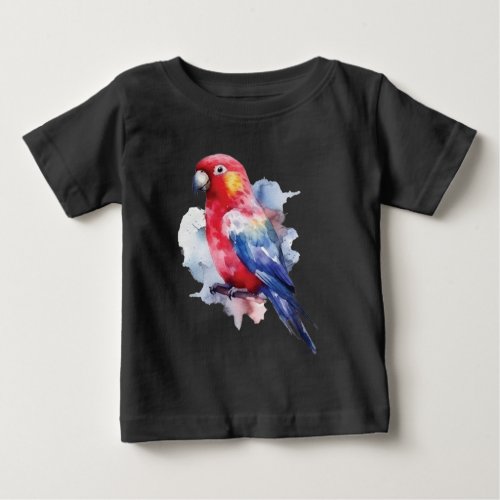 Colorful parrot design baby T_Shirt