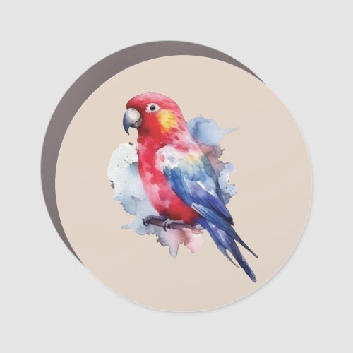 Colorful parrot design car magnet
