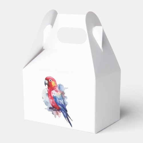 Colorful parrot design favor boxes