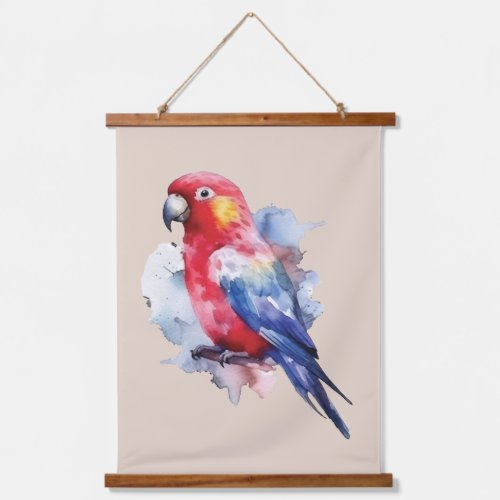 Colorful parrot design hanging tapestry