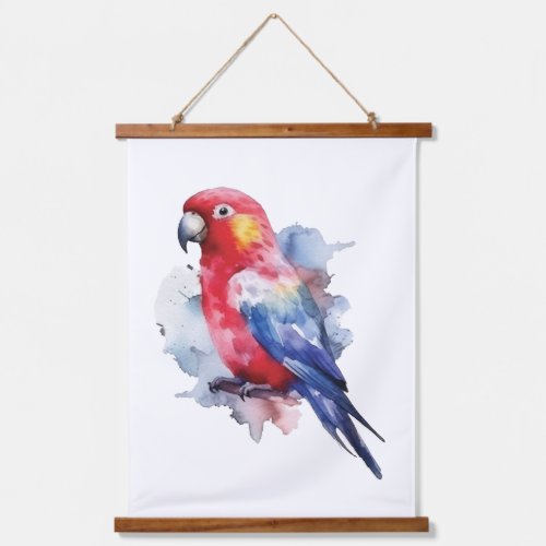 Colorful parrot design hanging tapestry