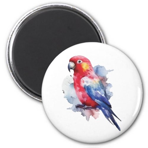 Colorful parrot design magnet
