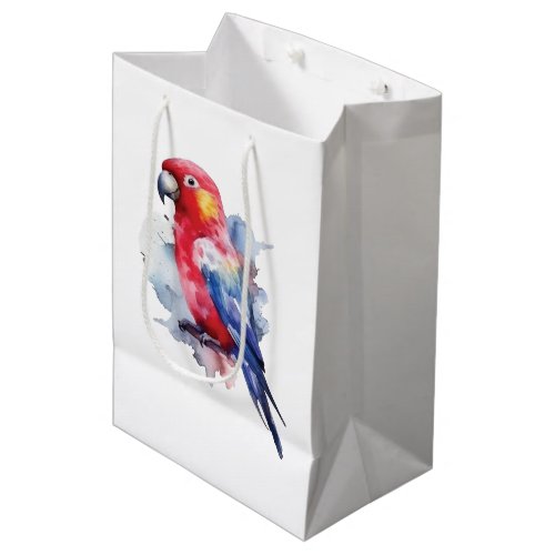Colorful parrot design medium gift bag