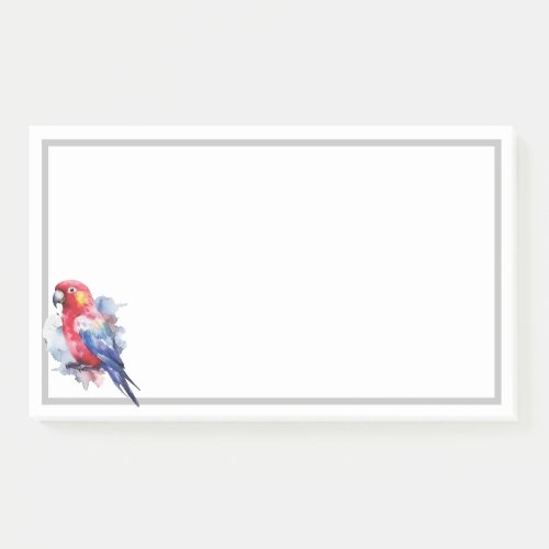 Colorful parrot design post_it notes