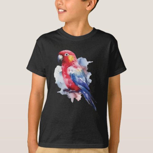 Colorful parrot design T_Shirt