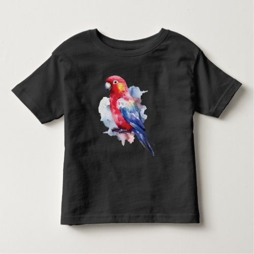 Colorful parrot design toddler t_shirt