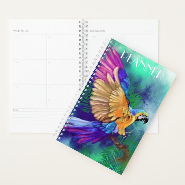 Colorful Parrot Planner (Display)
