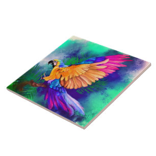 Colorful Parrot Tile