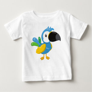 Colorful Parrot, Tropical Parrot, Cute Parrot Baby T-Shirt