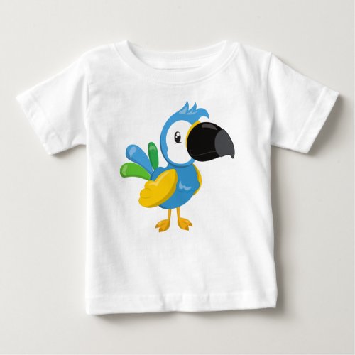 Colorful Parrot Tropical Parrot Cute Parrot Baby T_Shirt