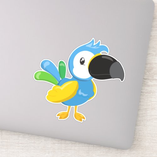 Colorful Parrot Tropical Parrot Cute Parrot Sticker