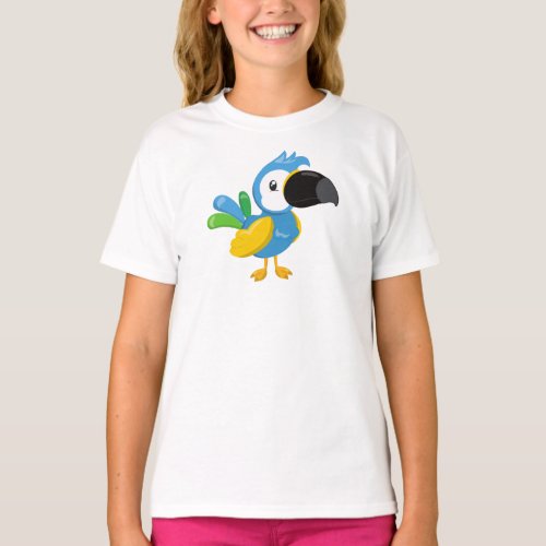 Colorful Parrot Tropical Parrot Cute Parrot T_Shirt