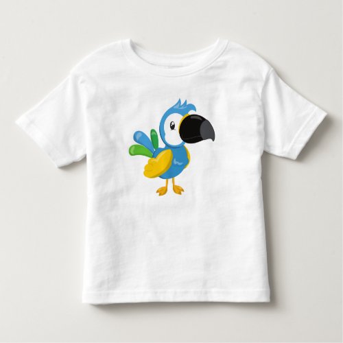 Colorful Parrot Tropical Parrot Cute Parrot Toddler T_shirt