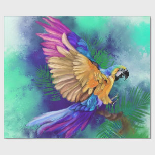 Colorful Parrot Wrapping Paper