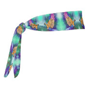 Colorful Parrots Tie Headband - Painting at Zazzle