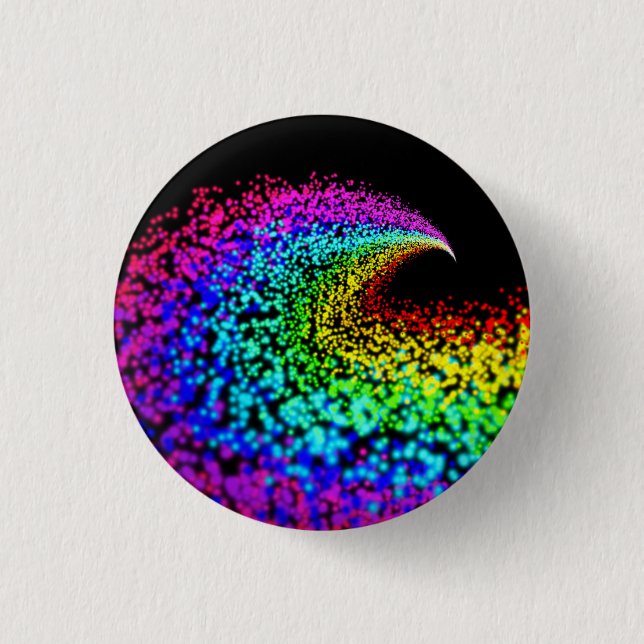 Colorful particles button (Front)