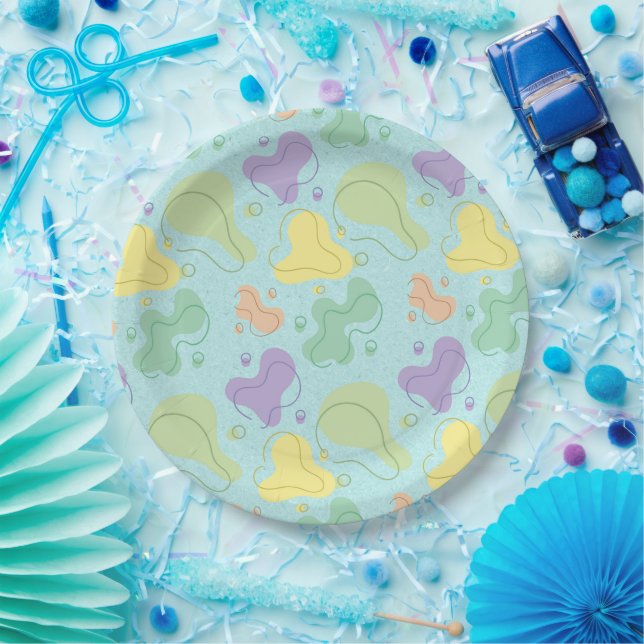 Colorful Party and Food Paper Plates (Party)