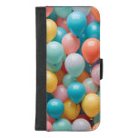 Colorful Party Balloons Pattern  iPhone 8/7 Plus Wallet Case