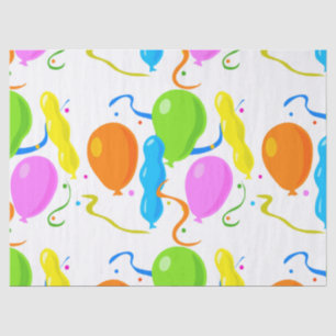 Colorful Party Balloons Tissue Paper