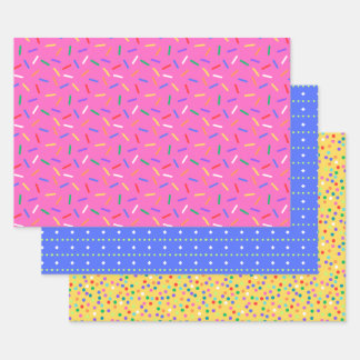 Colorful Party Celebration Pattern Wrapping Paper