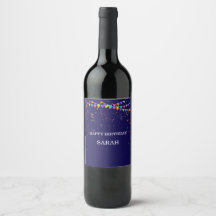 Colorful Party Confetti & Happy Birthday Gift