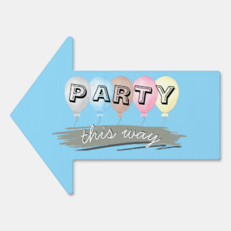 Colorful Party Event Decoration  Sign