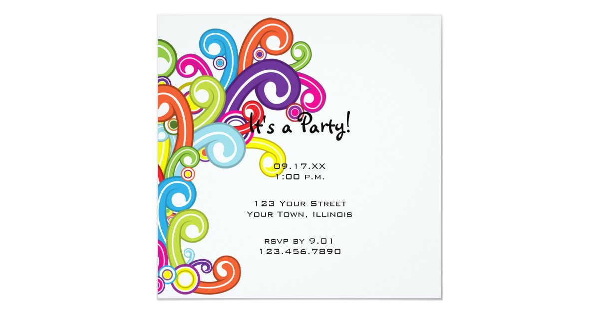 Color Party Invitations | Invitation Color Palettes – RNZZUH