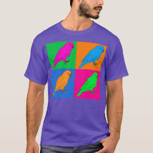 Colorful Party Parrot Art Prints T-Shirt