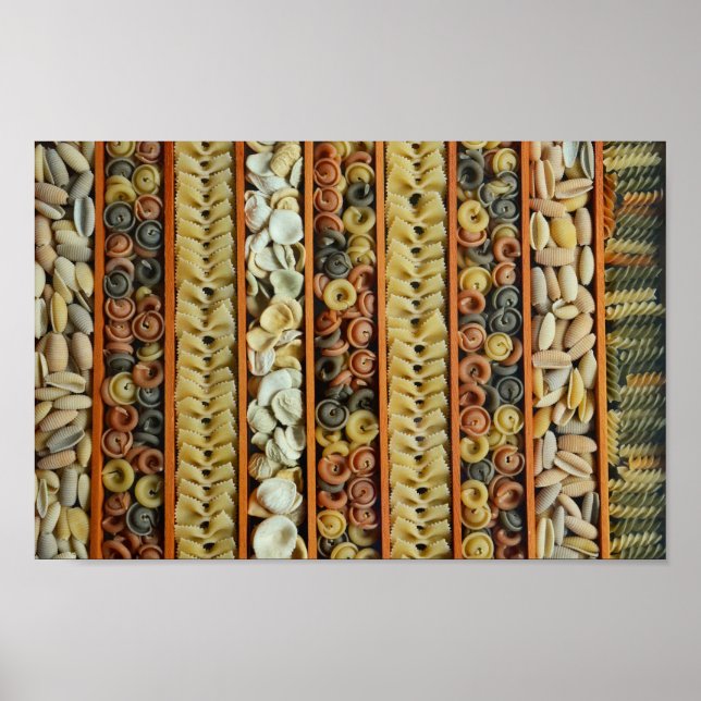 Colorful Pasta Photo Poster (Front)