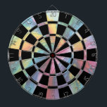 Colorful Pastel Abstract Art Dart Board<br><div class="desc">Let the games begin! This chic,  colorful pastel artistic dartboard is perfect for a game room and college dorm room.</div>