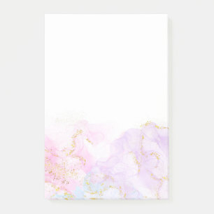 Colorful pastel cloud glitter fairy post-it notes