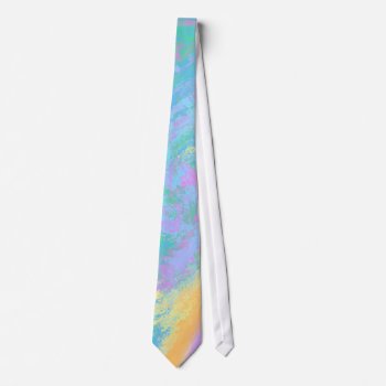 Colorful Pastel Design Neck Tie by Lynnes_creations at Zazzle